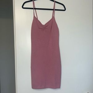 Reformation pink sweater minidress - small